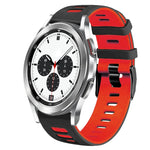 20mm 雙色矽膠錶帶，適用於 Samsung Galaxy Watch 4 Classic 42mm，Samsung Galaxy Watch Active 2