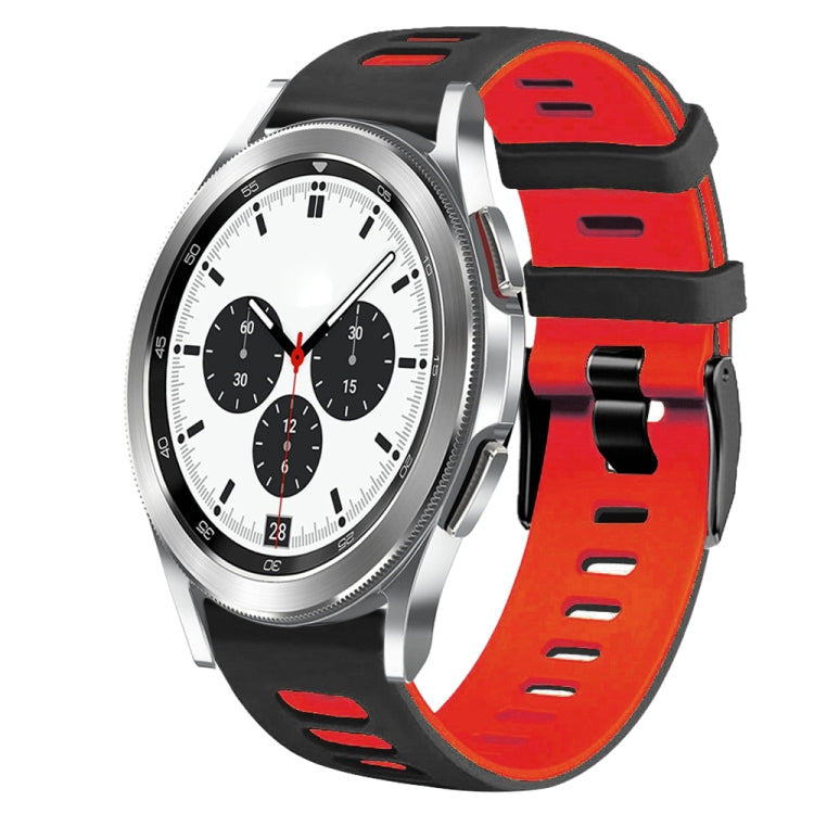 20mm 雙色矽膠錶帶，適用於 Samsung Galaxy Watch 4 Classic 42mm，Samsung Galaxy Watch Active 2