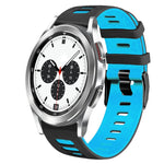 20mm 雙色矽膠錶帶，適用於 Samsung Galaxy Watch 4 Classic 42mm，Samsung Galaxy Watch Active 2