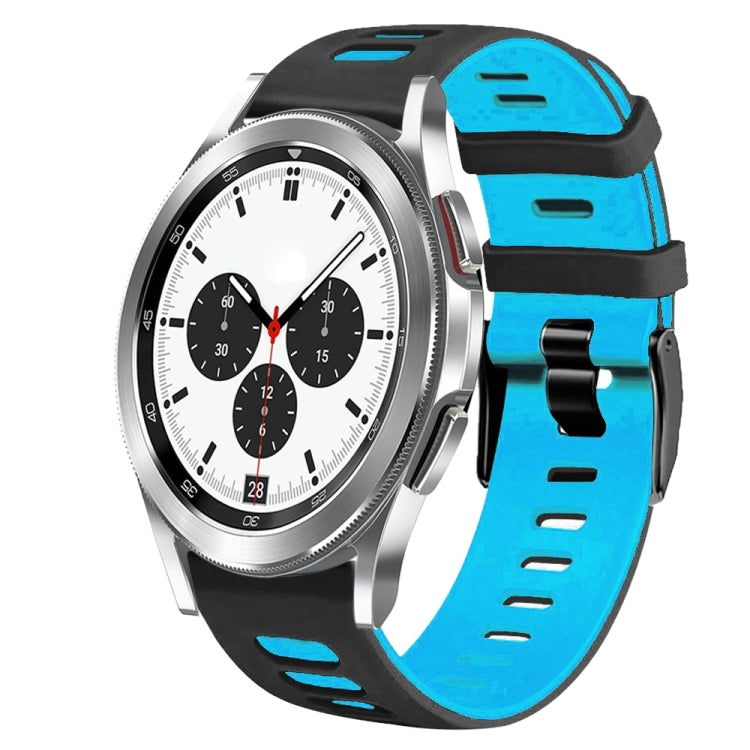 20mm 雙色矽膠錶帶，適用於 Samsung Galaxy Watch 4 Classic 42mm，Samsung Galaxy Watch Active 2