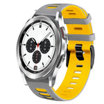 20mm 雙色矽膠錶帶，適用於 Samsung Galaxy Watch 4 Classic 42mm，Samsung Galaxy Watch Active 2