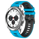 20mm 雙色矽膠錶帶，適用於 Samsung Galaxy Watch 4 Classic 42mm，Samsung Galaxy Watch Active 2