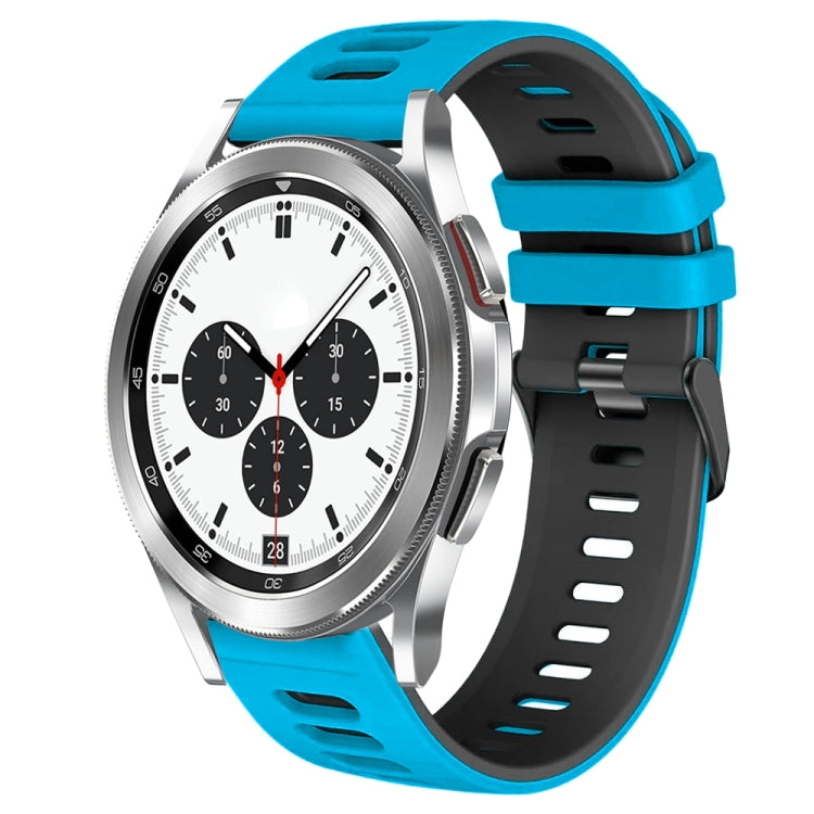 20mm 雙色矽膠錶帶，適用於 Samsung Galaxy Watch 4 Classic 42mm，Samsung Galaxy Watch Active 2