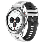 20mm 雙色矽膠錶帶，適用於 Samsung Galaxy Watch 4 Classic 42mm，Samsung Galaxy Watch Active 2