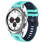 20mm 雙色矽膠錶帶，適用於 Samsung Galaxy Watch 4 Classic 42mm，Samsung Galaxy Watch Active 2
