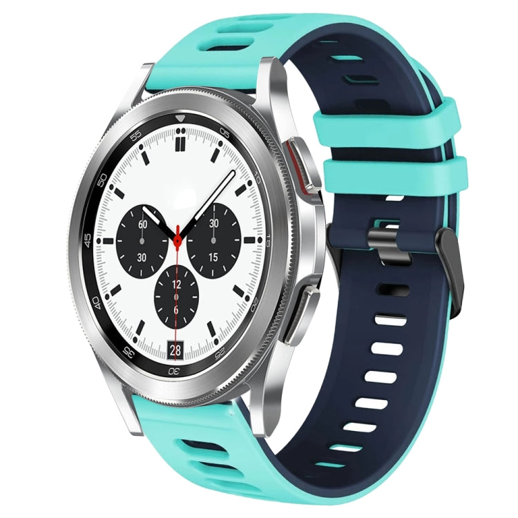 20mm 雙色矽膠錶帶，適用於 Samsung Galaxy Watch 4 Classic 42mm，Samsung Galaxy Watch Active 2