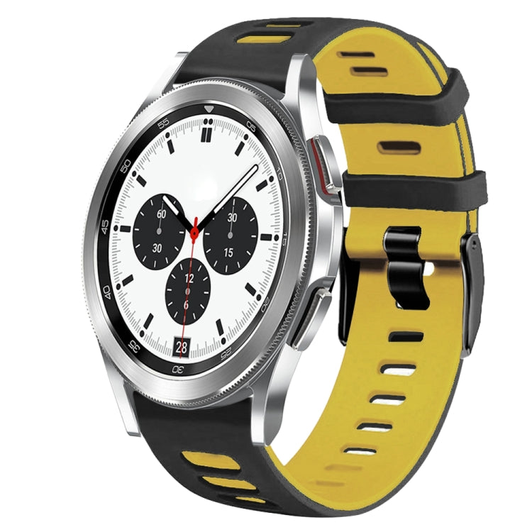 20mm 雙色矽膠錶帶，適用於 Samsung Galaxy Watch 4 Classic 42mm，Samsung Galaxy Watch Active 2