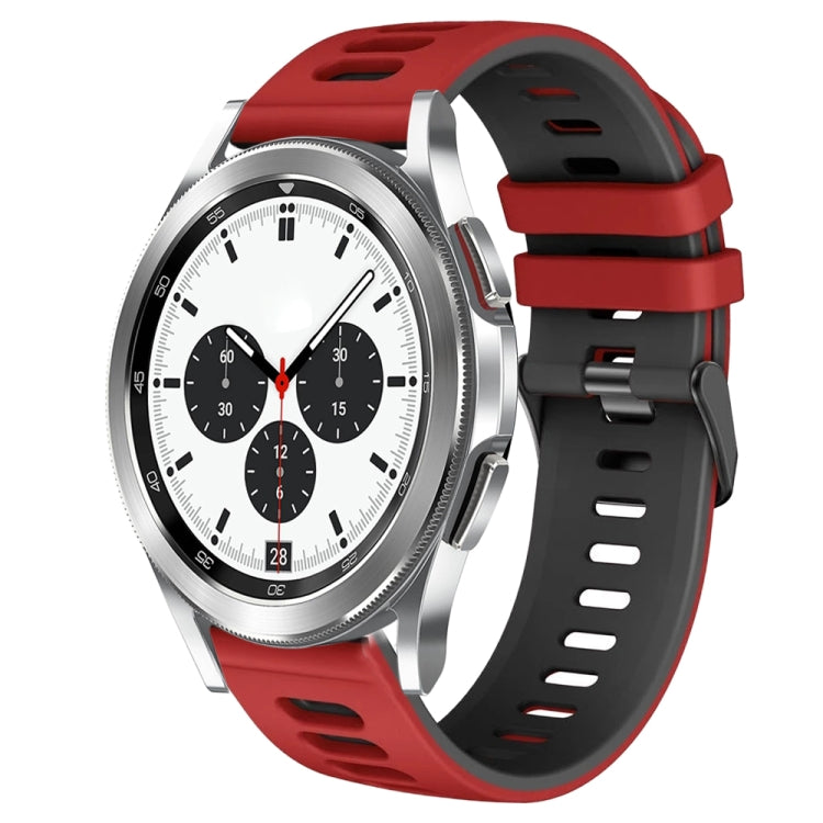 20mm 雙色矽膠錶帶，適用於 Samsung Galaxy Watch 4 Classic 42mm，Samsung Galaxy Watch Active 2