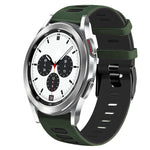 20mm 雙色矽膠錶帶，適用於 Samsung Galaxy Watch 4 Classic 42mm，Samsung Galaxy Watch Active 2