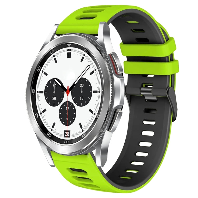 20mm 雙色矽膠錶帶，適用於 Samsung Galaxy Watch 4 Classic 42mm，Samsung Galaxy Watch Active 2