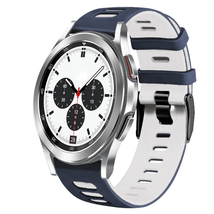 20mm 雙色矽膠錶帶，適用於 Samsung Galaxy Watch 4 Classic 42mm，Samsung Galaxy Watch Active 2