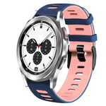 20mm 雙色矽膠錶帶，適用於 Samsung Galaxy Watch 4 Classic 42mm，Samsung Galaxy Watch Active 2