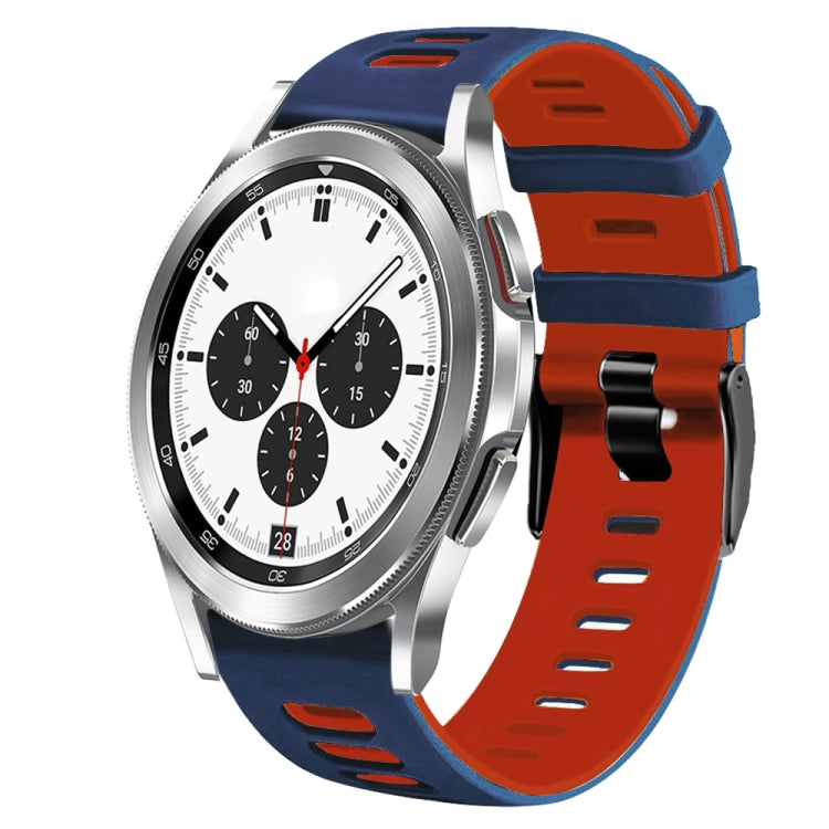 20mm 雙色矽膠錶帶，適用於 Samsung Galaxy Watch 4 Classic 42mm，Samsung Galaxy Watch Active 2