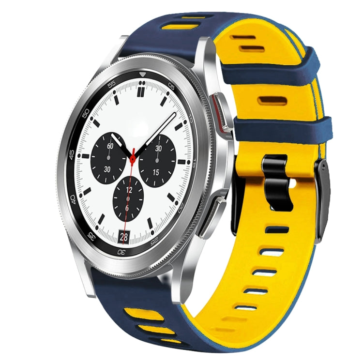 20mm 雙色矽膠錶帶，適用於 Samsung Galaxy Watch 4 Classic 42mm，Samsung Galaxy Watch Active 2