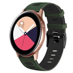 20mm 雙色矽膠錶帶，適用於 Samsung Galaxy Watch 4 Classic 42mm，Samsung Galaxy Watch Active 2