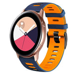 20mm 雙色矽膠錶帶，適用於 Samsung Galaxy Watch 4 Classic 42mm，Samsung Galaxy Watch Active 2
