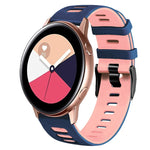 20mm 雙色矽膠錶帶，適用於 Samsung Galaxy Watch 4 Classic 42mm，Samsung Galaxy Watch Active 2