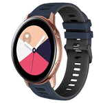 20mm 雙色矽膠錶帶，適用於 Samsung Galaxy Watch 4 Classic 42mm，Samsung Galaxy Watch Active 2