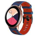 20mm 雙色矽膠錶帶，適用於 Samsung Galaxy Watch 4 Classic 42mm，Samsung Galaxy Watch Active 2