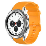 20mm Plaid Solid Color Silicone Watch Band, For Samsung Galaxy Watch4 44mm, For Samsung Galaxy Watch4 Classic 46mm, For Samsung Galaxy Watch4 Classic 42mm, For Samsung Galaxy Watch Active 2