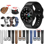 20mm 矽膠黏合皮革錶帶，適用於 Samsung Galaxy Watch 5 40mm，Samsung Galaxy Watch 5 44mm，Samsung Galaxy Watch 5 Pro 45mm，Samsung Galaxy Watch 4 40mm，Samsung Galaxy Watch 4 44mm