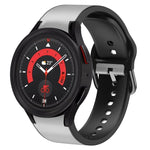 20mm 矽膠黏合皮革錶帶，適用於 Samsung Galaxy Watch 5 40mm，Samsung Galaxy Watch 5 44mm，Samsung Galaxy Watch 5 Pro 45mm，Samsung Galaxy Watch 4 40mm，Samsung Galaxy Watch 4 44mm