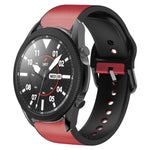 20mm 矽膠黏合皮革錶帶，適用於 Samsung Galaxy Watch 5 40mm，Samsung Galaxy Watch 5 44mm，Samsung Galaxy Watch 5 Pro 45mm，Samsung Galaxy Watch 4 40mm，Samsung Galaxy Watch 4 44mm