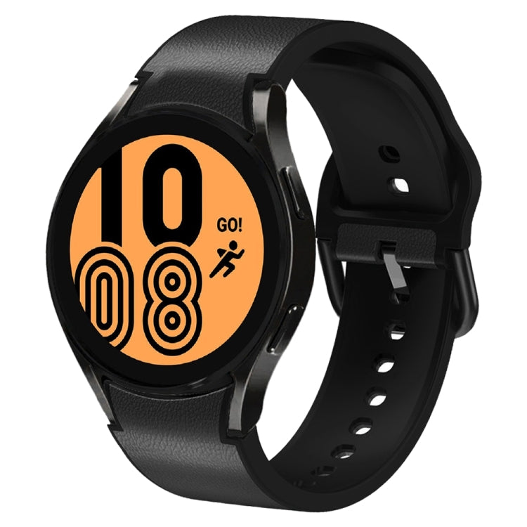 20mm 矽膠黏合皮革錶帶，適用於 Samsung Galaxy Watch 5 40mm，Samsung Galaxy Watch 5 44mm，Samsung Galaxy Watch 5 Pro 45mm，Samsung Galaxy Watch 4 40mm，Samsung Galaxy Watch 4 44mm