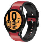 20mm 矽膠黏合皮革錶帶，適用於 Samsung Galaxy Watch 5 40mm，Samsung Galaxy Watch 5 44mm，Samsung Galaxy Watch 5 Pro 45mm，Samsung Galaxy Watch 4 40mm，Samsung Galaxy Watch 4 44mm