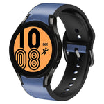 20mm 矽膠黏合皮革錶帶，適用於 Samsung Galaxy Watch 5 40mm，Samsung Galaxy Watch 5 44mm，Samsung Galaxy Watch 5 Pro 45mm，Samsung Galaxy Watch 4 40mm，Samsung Galaxy Watch 4 44mm