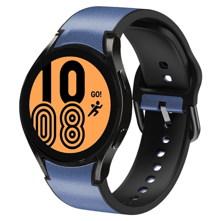 20mm 矽膠黏合皮革錶帶，適用於 Samsung Galaxy Watch 5 40mm，Samsung Galaxy Watch 5 44mm，Samsung Galaxy Watch 5 Pro 45mm，Samsung Galaxy Watch 4 40mm，Samsung Galaxy Watch 4 44mm
