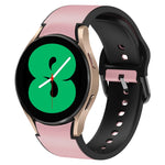 20mm 矽膠黏合皮革錶帶，適用於 Samsung Galaxy Watch 5 40mm，Samsung Galaxy Watch 5 44mm，Samsung Galaxy Watch 5 Pro 45mm，Samsung Galaxy Watch 4 40mm，Samsung Galaxy Watch 4 44mm