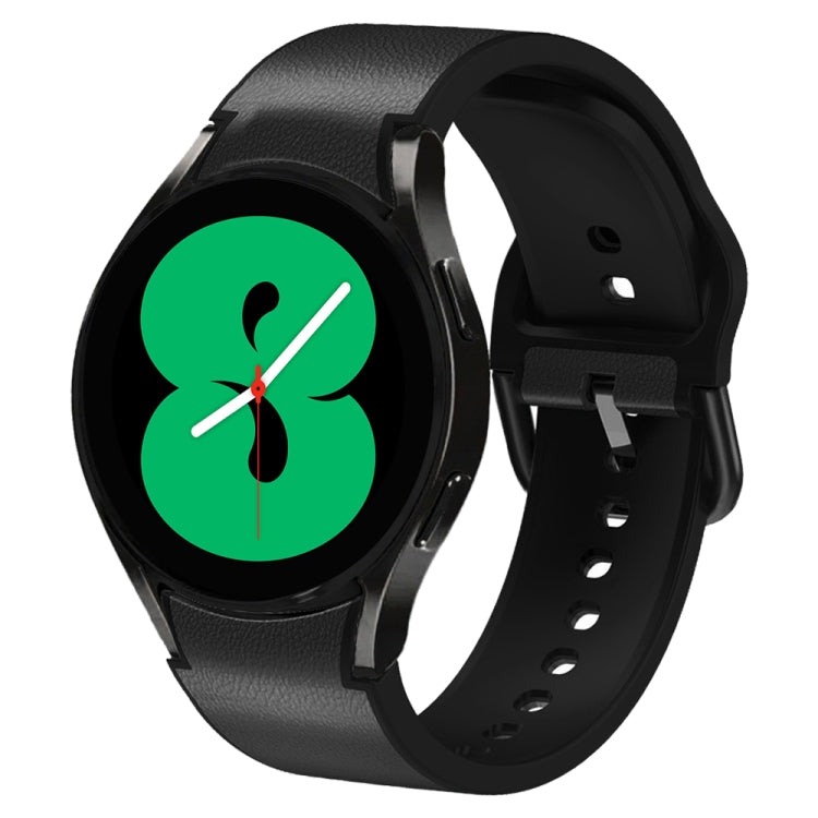 20mm 矽膠黏合皮革錶帶，適用於 Samsung Galaxy Watch 5 40mm，Samsung Galaxy Watch 5 44mm，Samsung Galaxy Watch 5 Pro 45mm，Samsung Galaxy Watch 4 40mm，Samsung Galaxy Watch 4 44mm