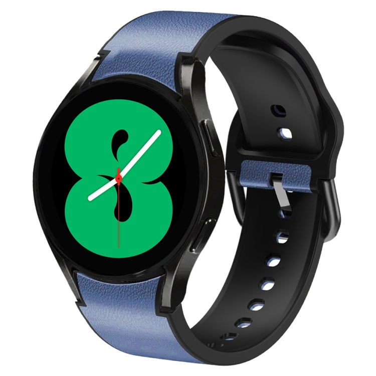 20mm 矽膠黏合皮革錶帶，適用於 Samsung Galaxy Watch 5 40mm，Samsung Galaxy Watch 5 44mm，Samsung Galaxy Watch 5 Pro 45mm，Samsung Galaxy Watch 4 40mm，Samsung Galaxy Watch 4 44mm