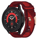 20mm 尼龍編織錶帶，適用於 Samsung Galaxy Watch5 40mm，Samsung Galaxy Watch5 44mm，Samsung Galaxy Watch5 Pro 45mm，Samsung Galaxy Watch4 40mm，Samsung Galaxy Watch4 44mm，Samsung Galaxy Watch4 Classic 46mm