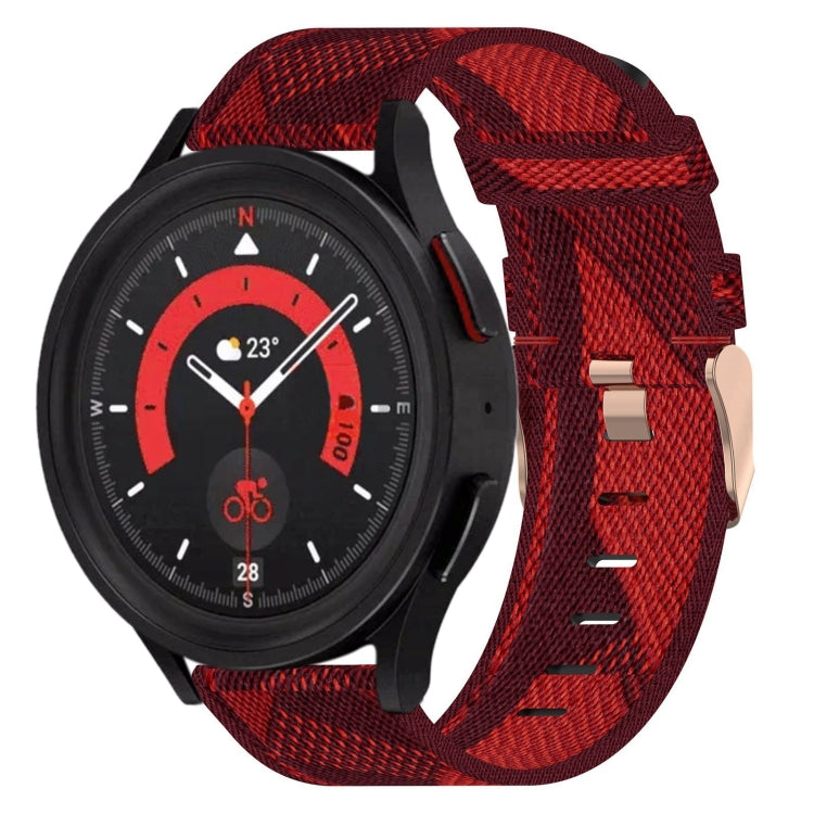 20mm 尼龍編織錶帶，適用於 Samsung Galaxy Watch5 40mm，Samsung Galaxy Watch5 44mm，Samsung Galaxy Watch5 Pro 45mm，Samsung Galaxy Watch4 40mm，Samsung Galaxy Watch4 44mm，Samsung Galaxy Watch4 Classic 46mm