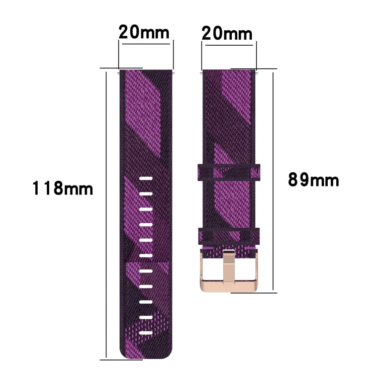 20mm 尼龍編織錶帶，適用於 Samsung Galaxy Watch5 40mm，Samsung Galaxy Watch5 44mm，Samsung Galaxy Watch5 Pro 45mm，Samsung Galaxy Watch4 40mm，Samsung Galaxy Watch4 44mm，Samsung Galaxy Watch4 Classic 46mm