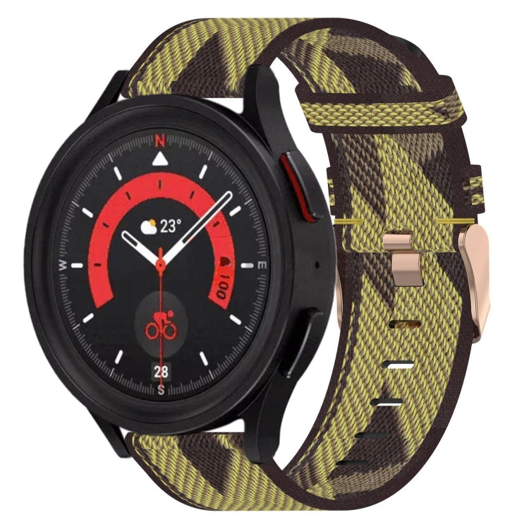 20mm 尼龍編織錶帶，適用於 Samsung Galaxy Watch5 40mm，Samsung Galaxy Watch5 44mm，Samsung Galaxy Watch5 Pro 45mm，Samsung Galaxy Watch4 40mm，Samsung Galaxy Watch4 44mm，Samsung Galaxy Watch4 Classic 46mm