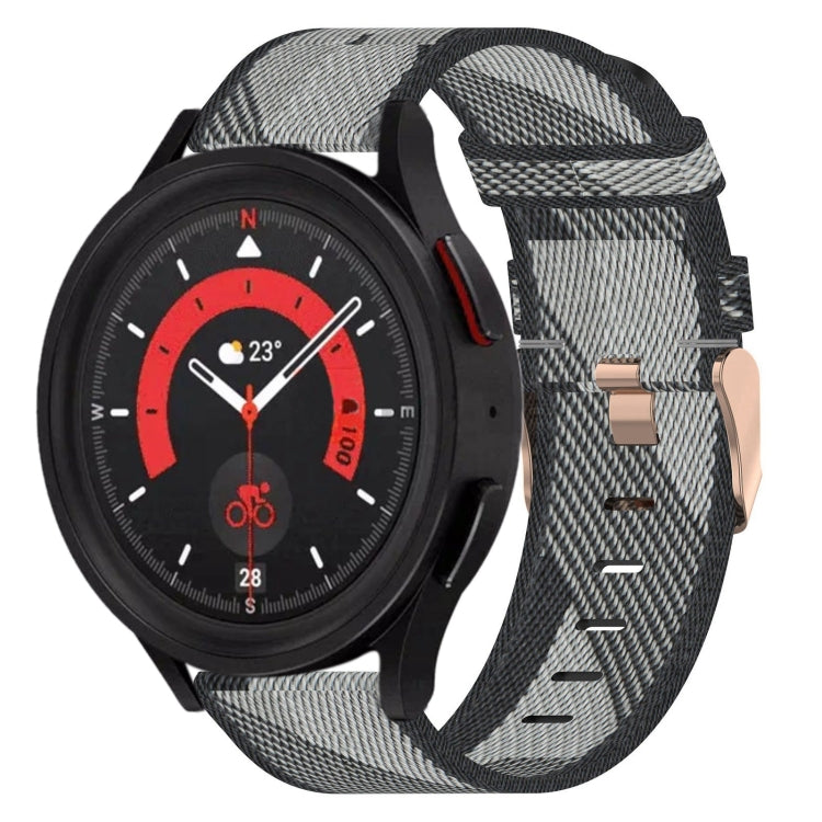 20mm 尼龍編織錶帶，適用於 Samsung Galaxy Watch5 40mm，Samsung Galaxy Watch5 44mm，Samsung Galaxy Watch5 Pro 45mm，Samsung Galaxy Watch4 40mm，Samsung Galaxy Watch4 44mm，Samsung Galaxy Watch4 Classic 46mm