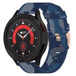 20mm 尼龍編織錶帶，適用於 Samsung Galaxy Watch5 40mm，Samsung Galaxy Watch5 44mm，Samsung Galaxy Watch5 Pro 45mm，Samsung Galaxy Watch4 40mm，Samsung Galaxy Watch4 44mm，Samsung Galaxy Watch4 Classic 46mm