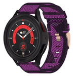20mm 尼龍編織錶帶，適用於 Samsung Galaxy Watch5 40mm，Samsung Galaxy Watch5 44mm，Samsung Galaxy Watch5 Pro 45mm，Samsung Galaxy Watch4 40mm，Samsung Galaxy Watch4 44mm，Samsung Galaxy Watch4 Classic 46mm