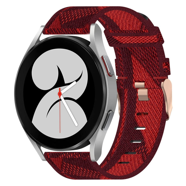20mm 尼龍編織錶帶，適用於 Samsung Galaxy Watch5 40mm，Samsung Galaxy Watch5 44mm，Samsung Galaxy Watch5 Pro 45mm，Samsung Galaxy Watch4 40mm，Samsung Galaxy Watch4 44mm，Samsung Galaxy Watch4 Classic 46mm