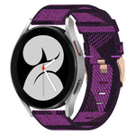 20mm 尼龍編織錶帶，適用於 Samsung Galaxy Watch5 40mm，Samsung Galaxy Watch5 44mm，Samsung Galaxy Watch5 Pro 45mm，Samsung Galaxy Watch4 40mm，Samsung Galaxy Watch4 44mm，Samsung Galaxy Watch4 Classic 46mm