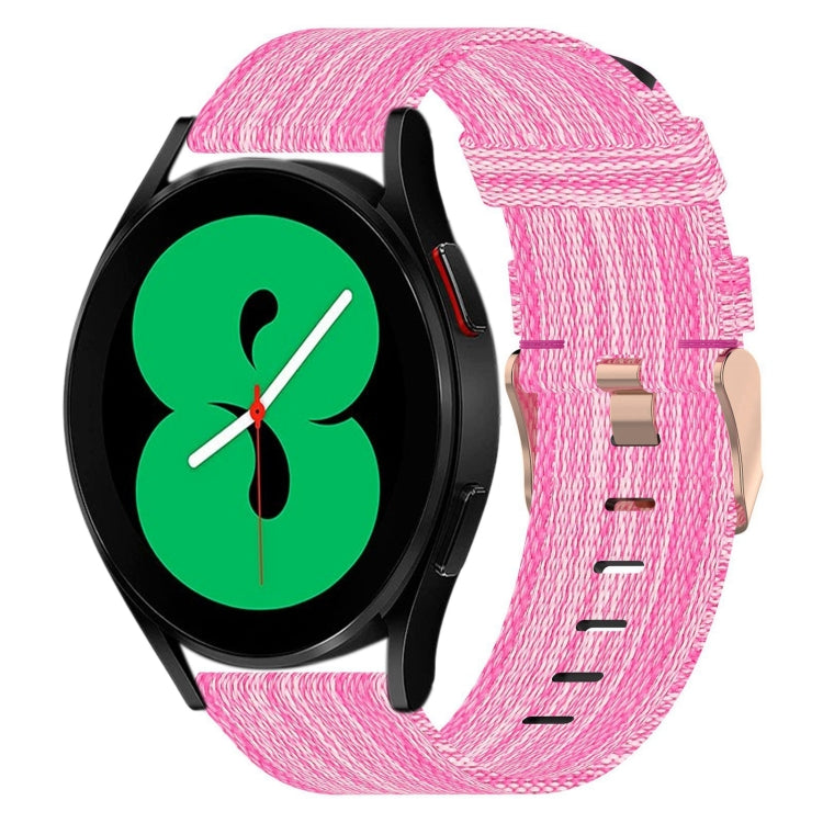 20mm 尼龍編織錶帶，適用於 Samsung Galaxy Watch5 40mm，Samsung Galaxy Watch5 44mm，Samsung Galaxy Watch5 Pro 45mm，Samsung Galaxy Watch4 40mm，Samsung Galaxy Watch4 44mm，Samsung Galaxy Watch4 Classic 46mm