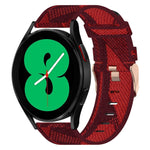 20mm 尼龍編織錶帶，適用於 Samsung Galaxy Watch5 40mm，Samsung Galaxy Watch5 44mm，Samsung Galaxy Watch5 Pro 45mm，Samsung Galaxy Watch4 40mm，Samsung Galaxy Watch4 44mm，Samsung Galaxy Watch4 Classic 46mm
