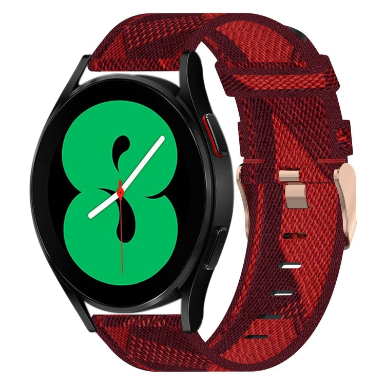 20mm 尼龍編織錶帶，適用於 Samsung Galaxy Watch5 40mm，Samsung Galaxy Watch5 44mm，Samsung Galaxy Watch5 Pro 45mm，Samsung Galaxy Watch4 40mm，Samsung Galaxy Watch4 44mm，Samsung Galaxy Watch4 Classic 46mm