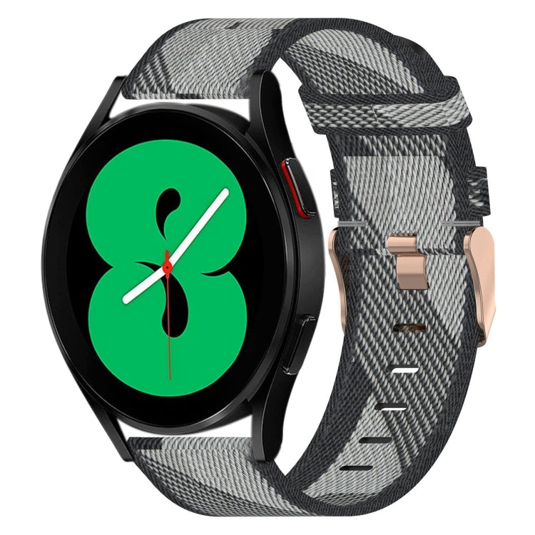 20mm 尼龍編織錶帶，適用於 Samsung Galaxy Watch5 40mm，Samsung Galaxy Watch5 44mm，Samsung Galaxy Watch5 Pro 45mm，Samsung Galaxy Watch4 40mm，Samsung Galaxy Watch4 44mm，Samsung Galaxy Watch4 Classic 46mm