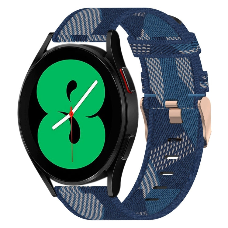20mm 尼龍編織錶帶，適用於 Samsung Galaxy Watch5 40mm，Samsung Galaxy Watch5 44mm，Samsung Galaxy Watch5 Pro 45mm，Samsung Galaxy Watch4 40mm，Samsung Galaxy Watch4 44mm，Samsung Galaxy Watch4 Classic 46mm