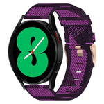 20mm 尼龍編織錶帶，適用於 Samsung Galaxy Watch5 40mm，Samsung Galaxy Watch5 44mm，Samsung Galaxy Watch5 Pro 45mm，Samsung Galaxy Watch4 40mm，Samsung Galaxy Watch4 44mm，Samsung Galaxy Watch4 Classic 46mm