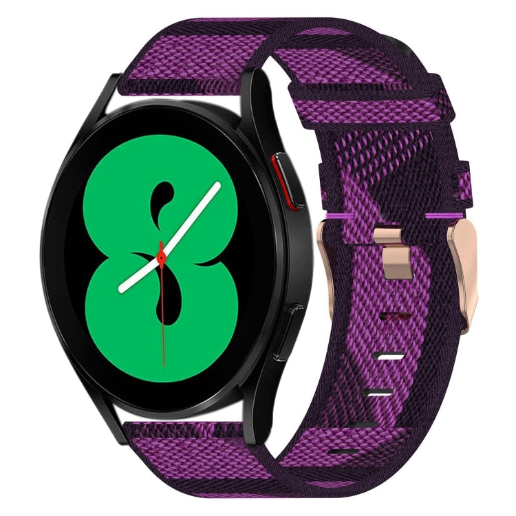 20mm 尼龍編織錶帶，適用於 Samsung Galaxy Watch5 40mm，Samsung Galaxy Watch5 44mm，Samsung Galaxy Watch5 Pro 45mm，Samsung Galaxy Watch4 40mm，Samsung Galaxy Watch4 44mm，Samsung Galaxy Watch4 Classic 46mm